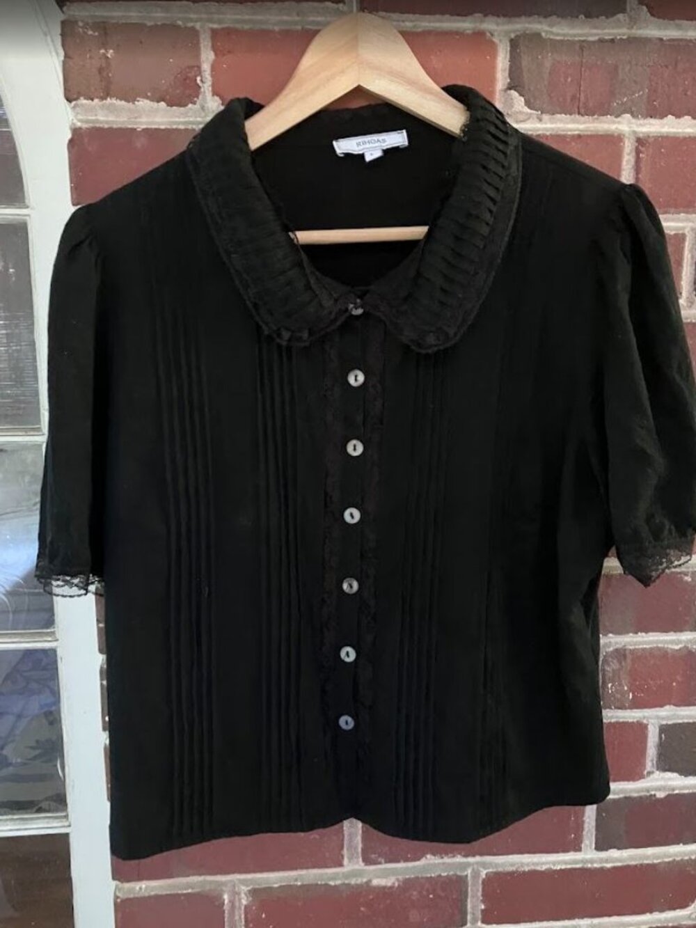 French inspired Cotton Peasant blouse - Picture 7 of 7